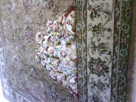 Maryam Molki - RISD MFA Painting '08 - altered rugs